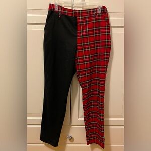 NWOT Black & Red Plaid Pants by Hot Topic